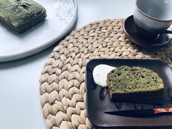 Cake au thé vert matcha